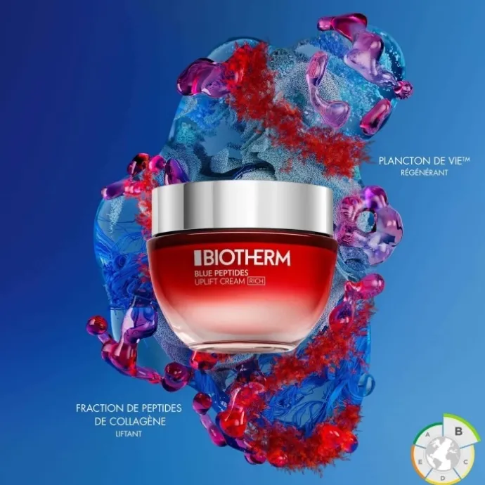 BiothermBlue Peptides Uplift Crème de Jour Riche Anti-Âge et Fermeté