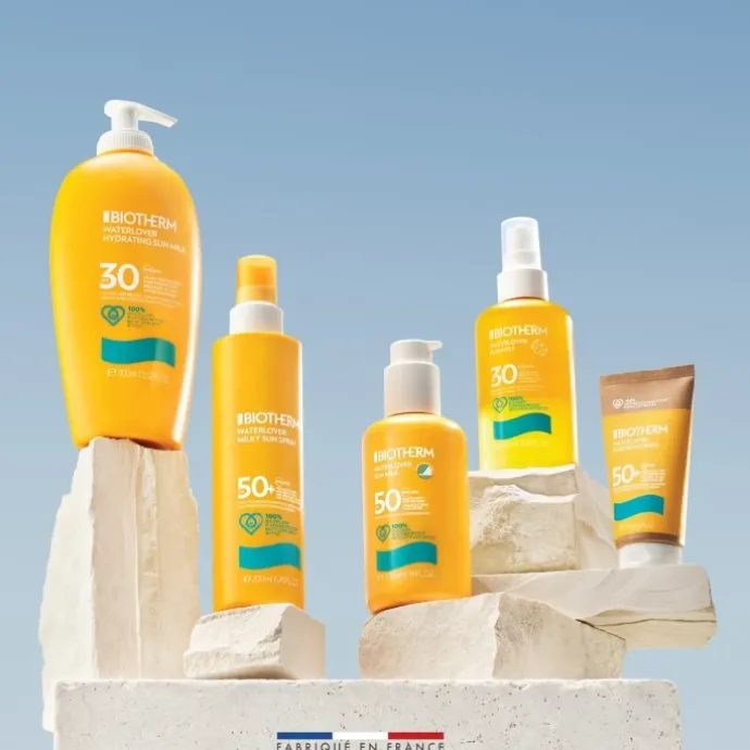 BiothermWaterlover Lait Solaire Hydratant pour le Visage & Corps SPF 50+