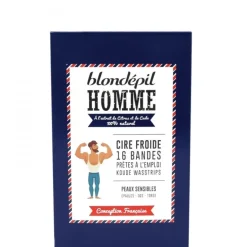 Blondépil Homme                Cire Froide 16 Bandes