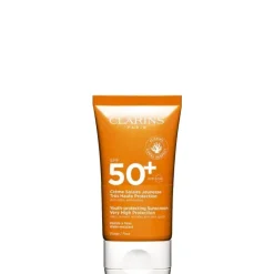CLARINSCrème Solaire Jeunesse Très Haute Protection Visage SPF50+                Anti-Rides, Anti-Tâches