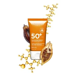 CLARINSCrème Solaire Jeunesse Très Haute Protection Visage SPF50+                Anti-Rides, Anti-Tâches