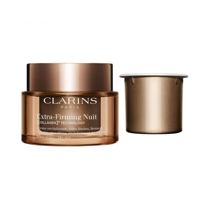 CLARINSExtra-Firming Nuit Crème Fermeté Anti-Âge Peaux Sèches - Recharge Pot