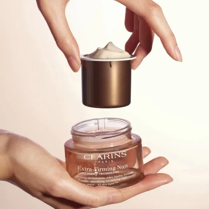 CLARINSExtra-Firming Nuit Crème Fermeté Anti-Âge Peaux Sèches - Recharge Pot