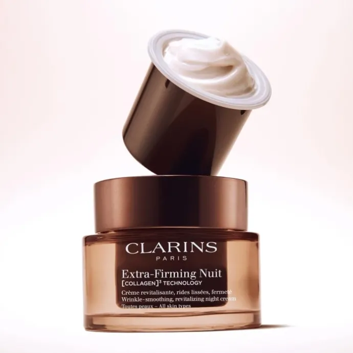 CLARINSExtra-Firming Nuit Crème Fermeté Anti-Âge Peaux Sèches - Recharge Pot