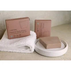 Comme AvantSavon Naturel                 à L'Huile d'Olive - Enrichi  en Huile de Bourrache & Argile Rouge