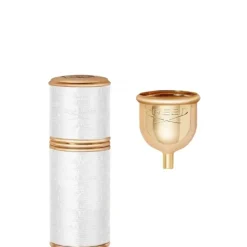 Creed Or / Blanc                Vaporisateur de voyage - Gaine Cousue Cuir