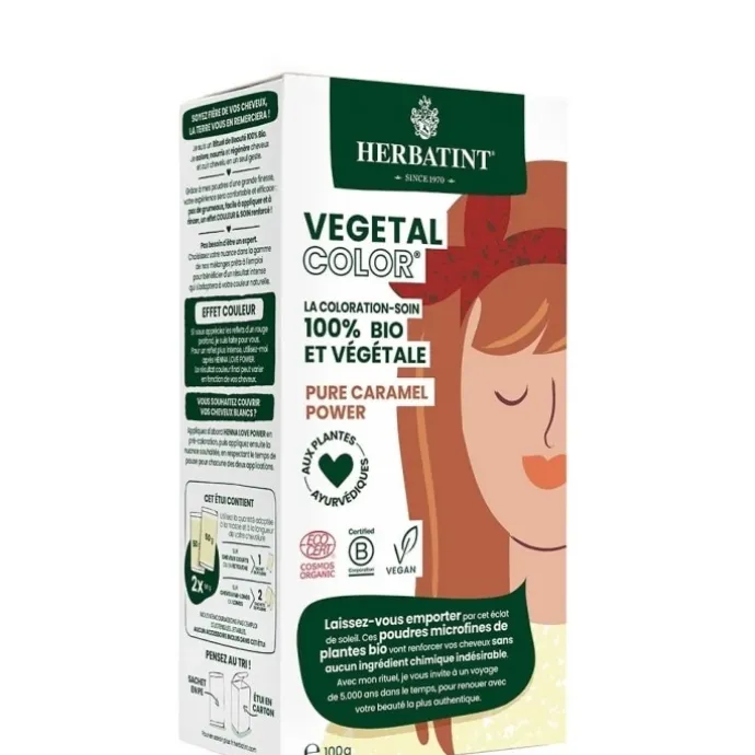HerbatintVegetal Color Coloration-Soin 100% Bio et Végétale
