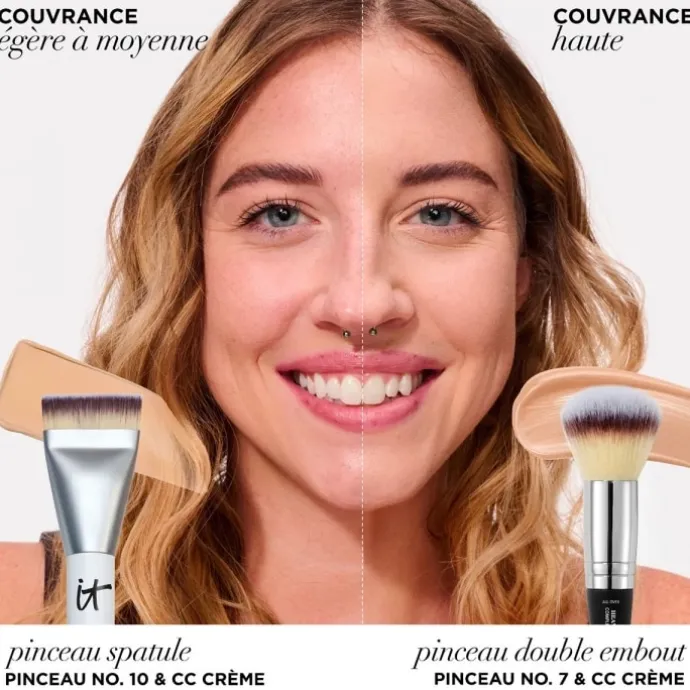 It Cosmetics Pinceau Heavenly Luxe n°10 Pinceau Spatule Lissant Teint Parfait