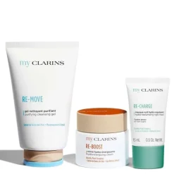 My Clarins                Coffret Soin Visage - Routine Peau Nettoyée, Hydratée, Repulpée