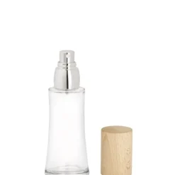 NovexVaporisateur Rechargeable en Verre                Avec Bouchon en Hêtre