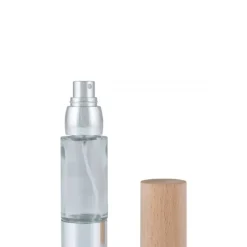 NovexVaporisateur Rechargeable                 En Verre avec Bouchon en Bois