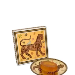 Ortigia SiciliaAmbra Nera                Assiette en verre & Savon