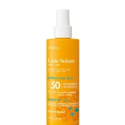 PupaLait Solaire Multifonction SPF 50 Visage & Corps                Haute Protection UVA - UVB - Infrarouges