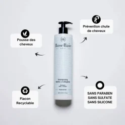 RoseBaie ParisBiotine x Collagène                Shampooing Reparation, Pousse et Reconstruction
