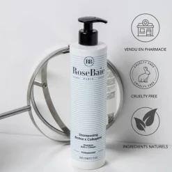 RoseBaie ParisBiotine x Collagène                Shampooing Reparation, Pousse et Reconstruction