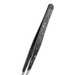 RubisPince Classique Action Painting Noire                Pince à Épiler Professionnelle pour les Sourcils