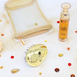 Urban KeratinMakadamia                Pochette Huile Pailletée et Brosse Dorée